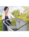 Сенник за бебешка количка Reer Shine Safe - Сив меланж - 2t