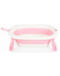 Сгъваема вана с дигитален термометър Cangaroo - Terra, pink - 3t