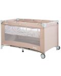 Сгъваема кошара на 2 нива Caretero - Basic Plus, бежова - 1t