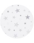 Сгъваем матрак Chipolino, 60 x 120 x 6 cm, бял със сиви звезди - 4t