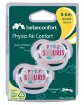 Силиконови залъгалки Bebe Confort - Physio Air, 0-6 месеца, Petit Souris, 2 броя - 4t