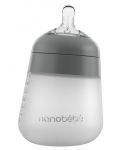 Силиконова бутилка Nanobebe - Flexy, 270 ml, сива - 1t