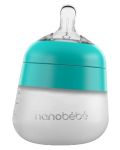 Силиконова бутилка Nanobebe - Flexy, 150 ml, минт - 1t