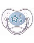 Силиконова залъгалка Canpol - Newborn Baby, с форма на черешка, 6-18 месеца, синя - 1t