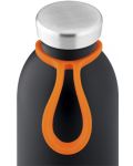 Силиконова връзка за бутилка 24Bottles - Оранжева - 3t