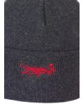 Скейтърска шапка от органичен памук Sterntaler - 55 cm, 4-6 години, сива - 3t