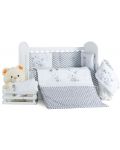 Спален комплект Dizain Baby - Зиг заг и зайчета, 5 части, 70 х 140 - 1t