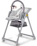 Столче за хранене KinderKraft Lastree сиво - 3t