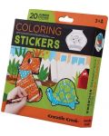 Стикери за оцветяване Crocodile Creek - Игриви животни - 1t