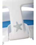 Столче за баня Dreambaby - С мека седалка, бяло/синьо - 3t