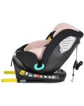 Столче за кола Moni - Serengeti, IsoFix, I-Size, 40-150 cm, розово - 5t