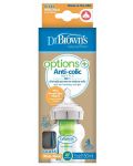 Стъклено шише Dr. Brown's Options+ - Wide-Neck, 150 ml - 2t