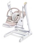 Столче за хранене и люлка 2 в 1 Caretero - Indigo, Beige  - 3t