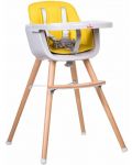 Столче за хранене 2 в 1 Buba Carino - Жълто - 3t
