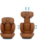 Столче за кола Maxi-Cosi - Rodifix Airprotect, 15-36 kg, с IsoFix, Authentic Cognac - 5t