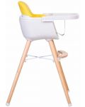 Столче за хранене 2 в 1 Buba Carino - Жълто - 5t