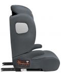 Столче за кола KikkaBoo - i-Track, i-Size, 100-150 cm, тъмносиво - 5t