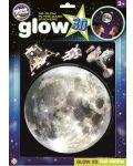 Светещ 3D стикер Brainstorm Glow - Луна - 1t