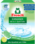 Таблетки за съдомиялна Frosch - Лимон, 50 броя - 1t