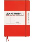 Тефтер Leuchtturm1917 New Colours - А5, с бели страници, Lobster, твърди корици - 1t