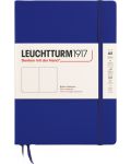 Тефтер Leuchtturm1917 New Colours - А5, бели страници, Ink, твърди корици - 1t