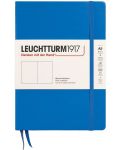 Тефтер Leuchtturm1917 New Colours - А5, бели страници, Sky, твърди корици - 1t
