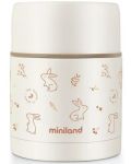 Термос за храна Miniland -  Natur, Зайче, 600 ml - 1t
