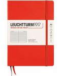Тефтер Leuchtturm1917 New Colours - А5, страници с редове, Lobster, твърди корици - 1t