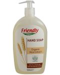 Течен сапун за ръце  Friendly Organic - С екстракт от ориз, 500 ml - 1t