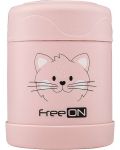 Термо контейнер за храна Freeon - 350 ml, розов - 1t