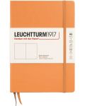 Тефтер Leuchtturm1917 New Colours - А5, с бели страници, Apricot, твърди корици - 1t