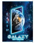 Tетрадка Lastva Galaxy - A5, 52 листа, широки редове, асортимент - 3t