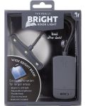 Цветна лампичка за книга IF – Bright, сива - 1t