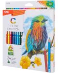 Цветни моливи Deli Color Emotion - EC00220, 24 цвята - 1t