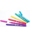 Цветни маркери Colorino Disney - Junior Minnie Glitter, 6 цвята - 2t