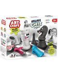 Творчески комплект Art Craft - Моделиране с пластилин, игра на шах, 400 g - 1t