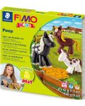 Творчески комплект Staedtler Fimo Kids - Направи си сам фигурки от глина, Pony - 1t