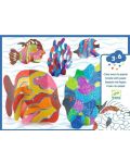 Творчески комплект Djeco - Направи три гигантски животни от хартия - 1t