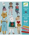 Творчески комплект Djeco Kitty Cats - Картини за бродиране - 1t