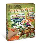 Творчески комплект DinosArt - Направи си картини с камъчета, Динозаври - 1t