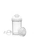Бебешка чаша с преходен накрайник Twistshake Crawler Cup  - Бяла, 300 ml - 4t