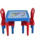 Детска маса със столчета Pilsan - Синя - 1t
