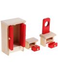 Комплект дървени мини мебели Woody - Спалня - 3t