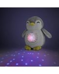 Успокояваща плюшена играчка с проектор Chipolino - Пингвинче - 2t