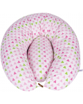 Възглавница за кърмене Sevi Baby - 2 части, розови триъгълничета - 1t