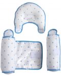 Възглавничка за спане настрани с оформяща възглавничка Sevi Baby - Синя - 3t