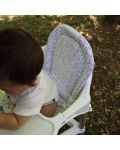 Възглавничка за столче за хранене BabyJem - Сиво и бяло - 4t