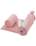 Възглавничка за спане настрани BabyJem - Зайче, розова - 1t