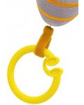 Вибрираща бебешка играчка BabyJem - Пчела, сива, 15 х 8 cm - 3t