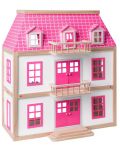 Дървена къща за кукли Woody - Вила Вистерия - 1t
